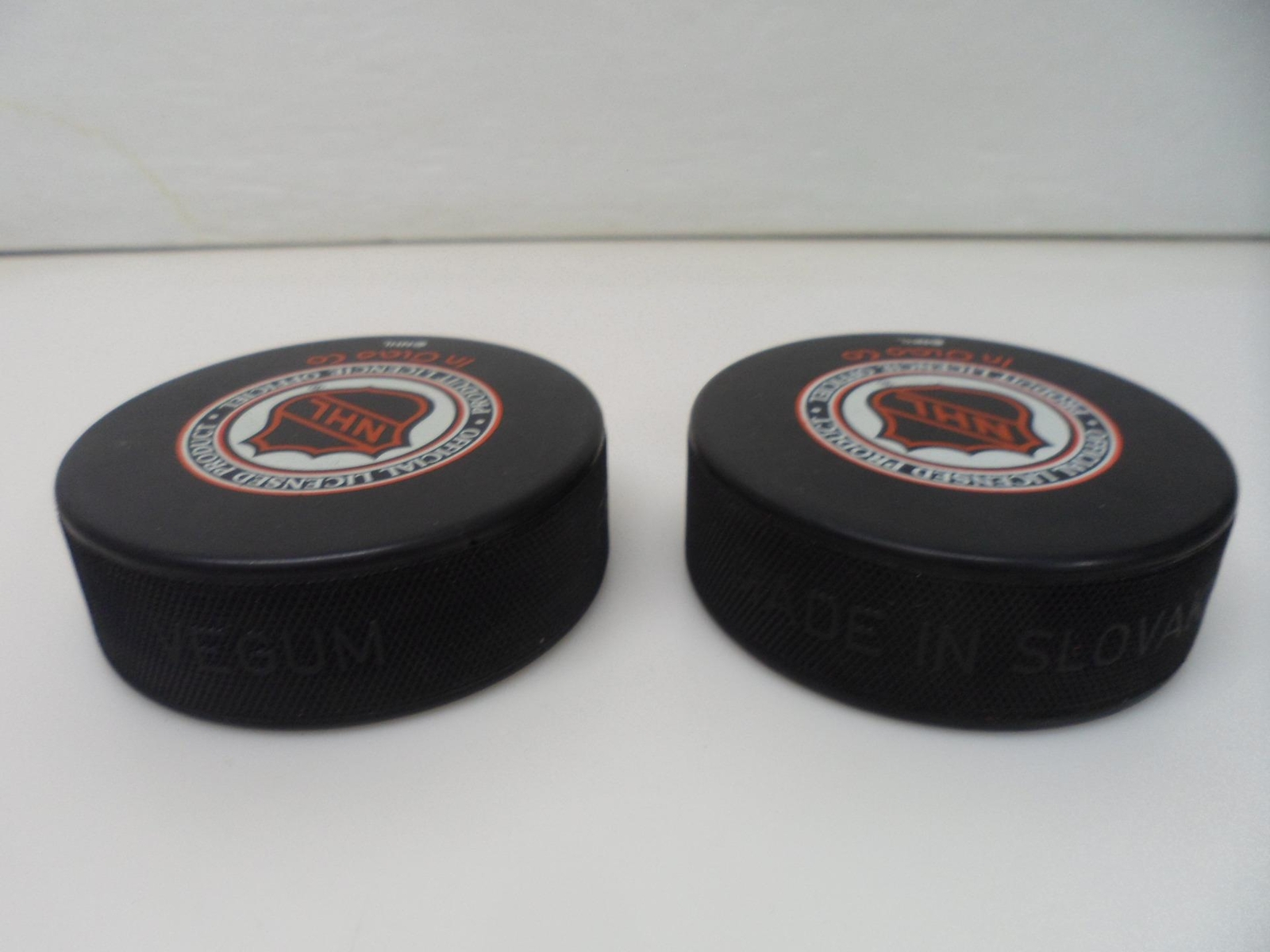2 Vintage Vancouver Canucks NHL Hockey Pucks Made In Slovakia eBay