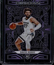 2022-23 Obsidian Basketball David Roddy #170 Rookie RC Purple Electric Etch /99