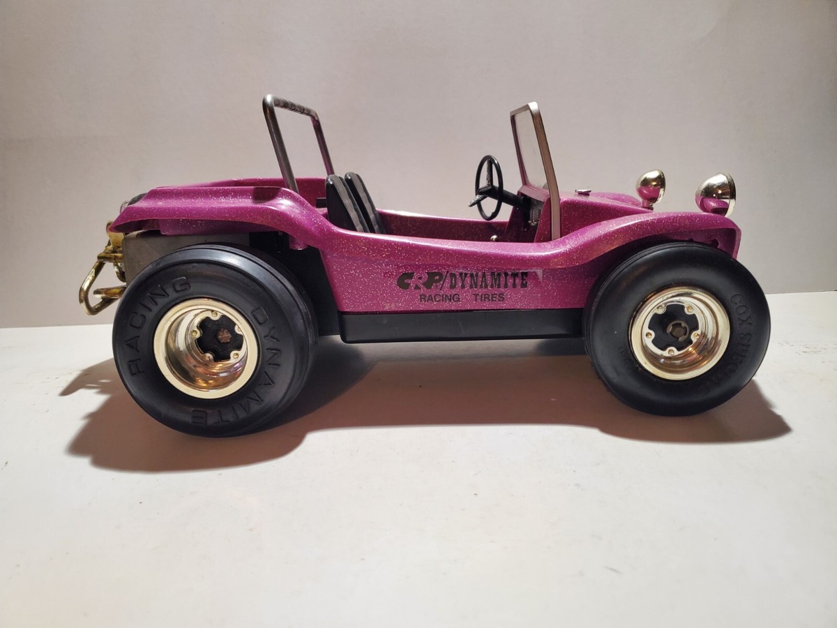 NOS NON TESTÉ ! Vintage années 60 Cox ORANGE Dune Buggy Tether RC BOITE
