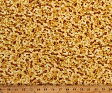 Cotton Macaroni and Cheese Mac & Cheese Food Fabric Print by the Yard D571.86