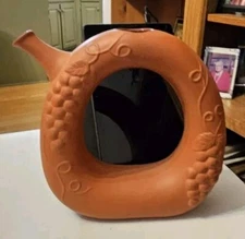 Terra Cotta Wine Decanter Gourmet TOPF 1981 9.5"x9.5"