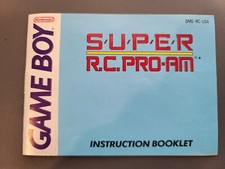 Super RC Pro Am Nintendo Gameboy Manual Only