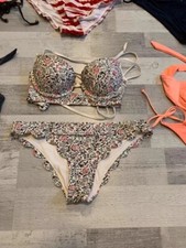 Bikini Hollister Blumen Weiß