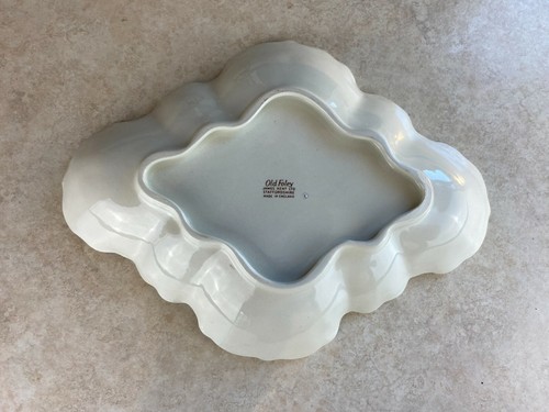 Old Foley Staffordshire China Vintage Gold Roses Large Vegetable / Salad Bowl - Picture 3 of 4