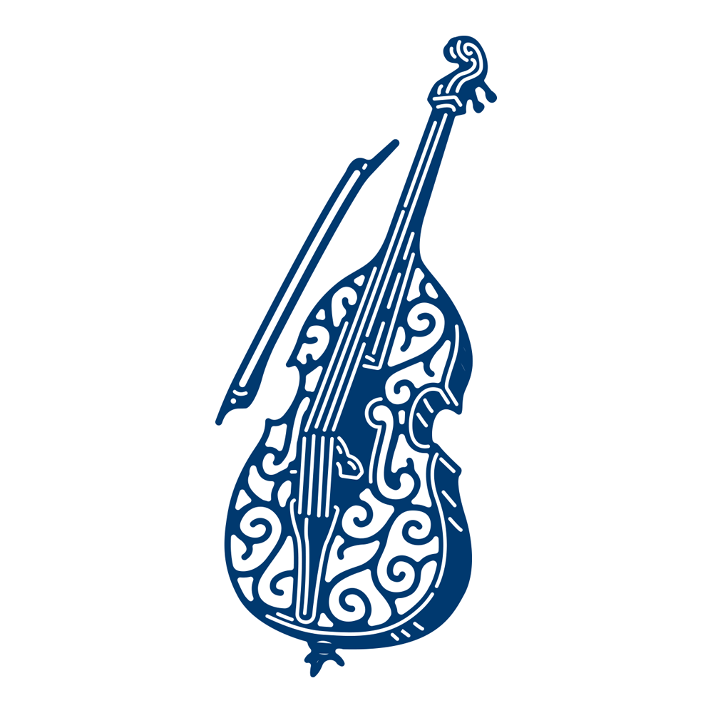 NEW Tattered Lace Essentials JAZZ DOUBLE BASS Art Deco Die - ETL555 FREE UK P&P