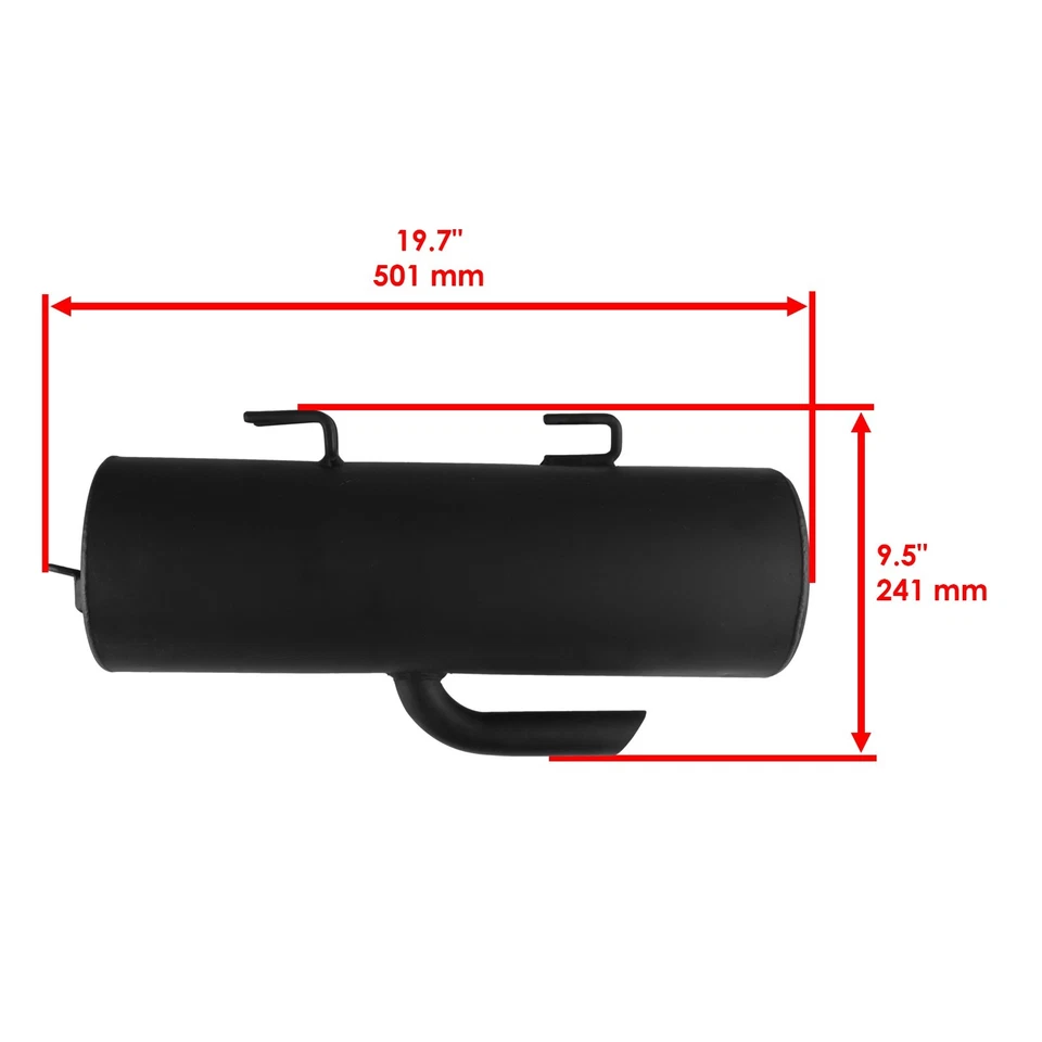 Silenciador silenciador de escape con junta para Polaris Ranger Crew 800 4X4 EFI 2010-2014 Foto 2 de 4