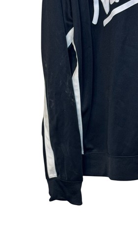 Nike Air Men's Top Spell Out On Back Full Zip Loose Fitted Jacket Black Large - Picture 9 of 10