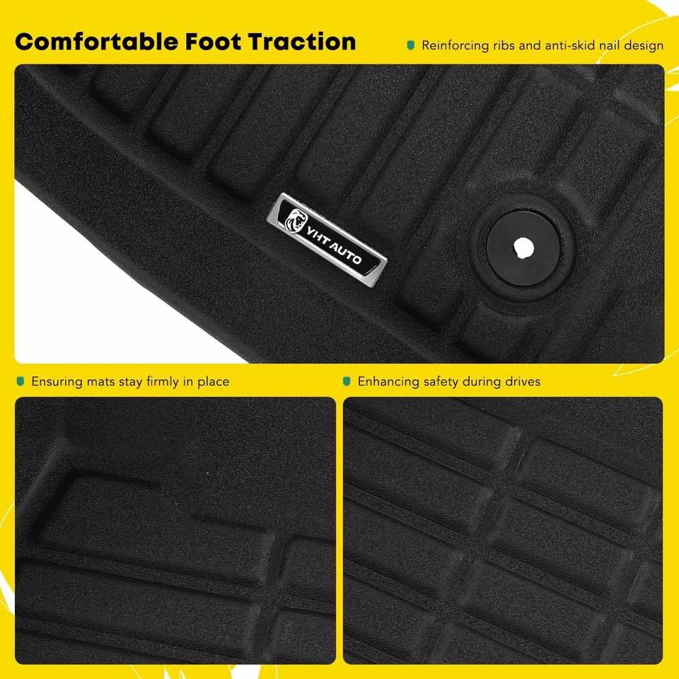 3x Tapetes forros negros para Lexus ES350 2007 2008 2009 2010-2012 delanteros y traseros Foto 4 de 4