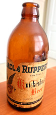 1920 JACOB RUPPERT NYC NY KNICERBOCKER BEER BOTTLE ORIGINAL PAPER LABEL 12 ounce