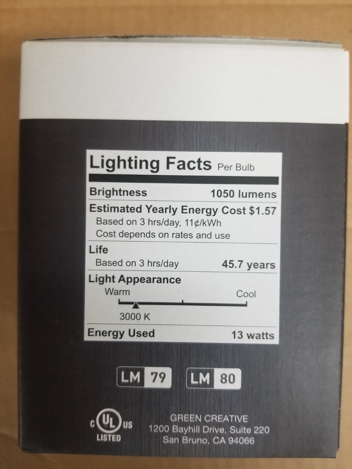 Green Creative 97902    13 W  LED Bulb 1050 Lumens ( Replaces 75 W bulbs )