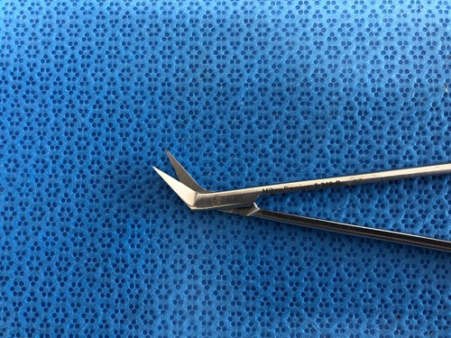 Miltex 5-249B Scissors, 45° Angle on Side, 13mm Blades, Delicate, 7" - Picture 4 of 6