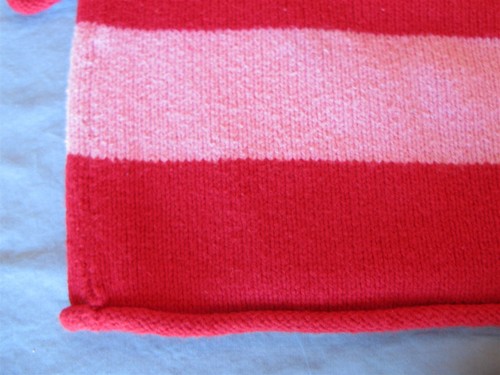 Hanna Andersson Striped Rollneck Sweater Cotton/Wool Pink Red 140 EUC - Picture 4 of 7