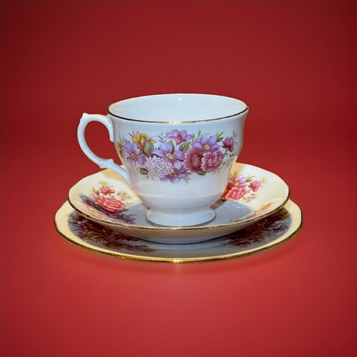 gainsborough bone china trio tea set