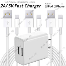 Fast Charger Power Adapter USB Cable Lot For iPhone 14 13 12 11 XR XS 8 7 6 Plus