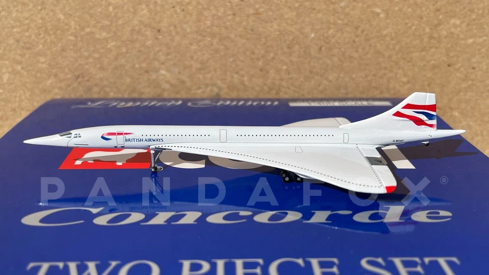 British BOAC Concorde G-BOAC G-BOAF 2 Pcs Gemini Jets Corgi GJBAW443 1:400 RARE - Image 2 of 4
