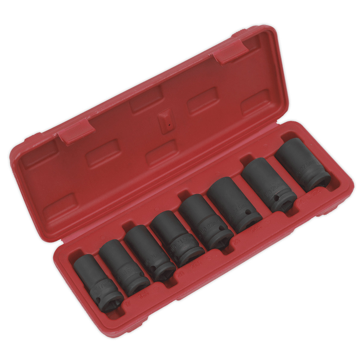 Sealey SX202 Locking Wheel Nut Removal Set 1/2""Sq Drive 8pc