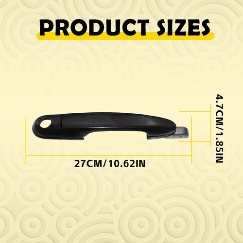 Right Front Side Black Door Handle Exterior For Hyundai Tucson 2005-09 HY1311108 - Bild 4 von 15