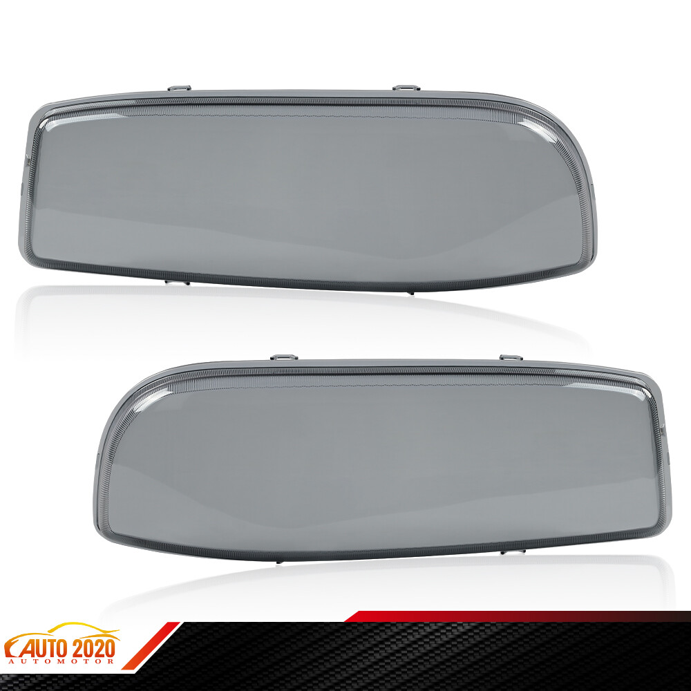1999-07 GMC Sierra Yukon Smoked Headlight Bumper Lens Cover  