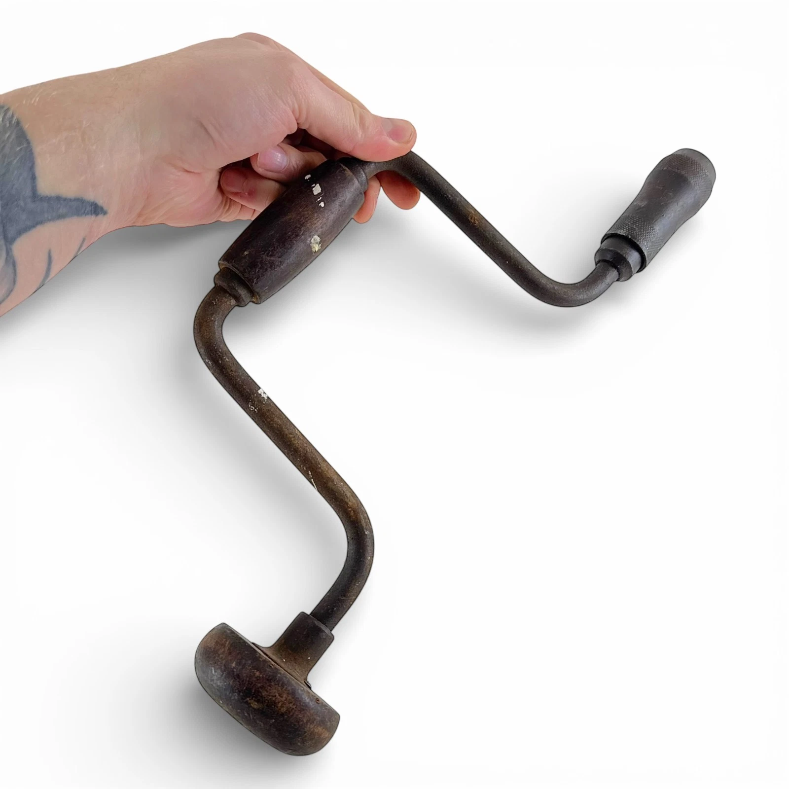 VINTAGE CARPENTRY CRANK DRILL HAND TOOL WOODWORKING COLLECTIBLE