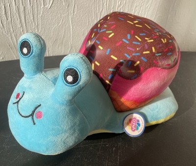 Snail Plush Ice Cream / Cupcake New With Tags Blue Sprinkles Rainbow