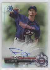 2017 Bowman Chrome Prospect Auto Refractor 33/499 Felix Jorge #CPA-FJ Auto 2f9