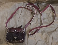 Western Saddle Purse Tooled Leather Mini Vintage Mexico Strap Horse Souvenir HTF