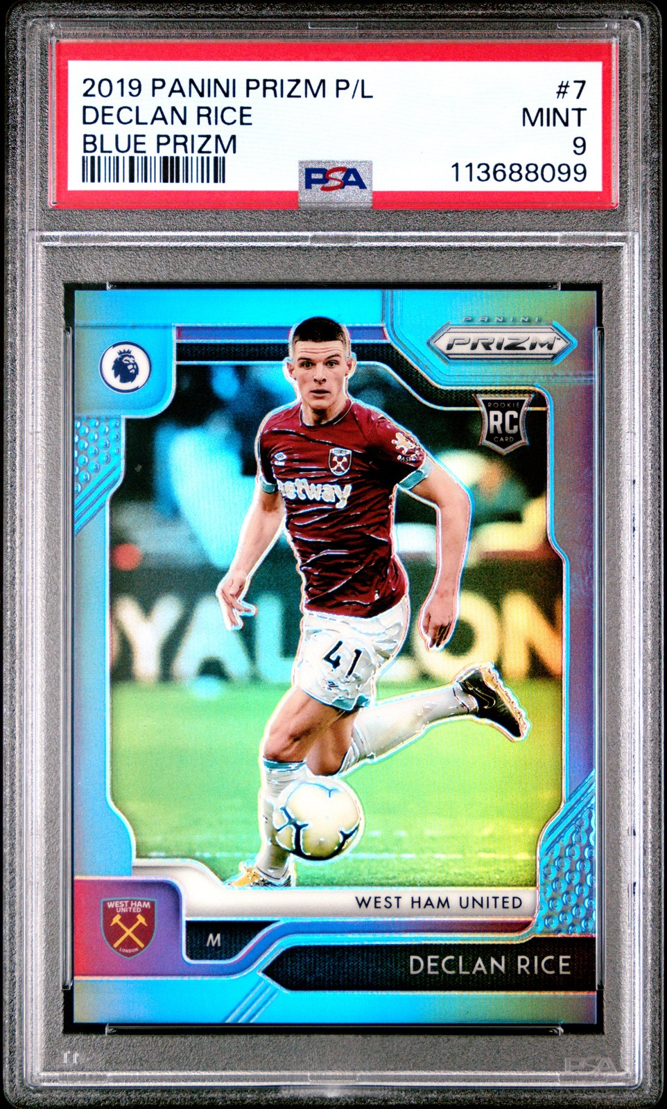 Declan Rice Blue Prizm #7