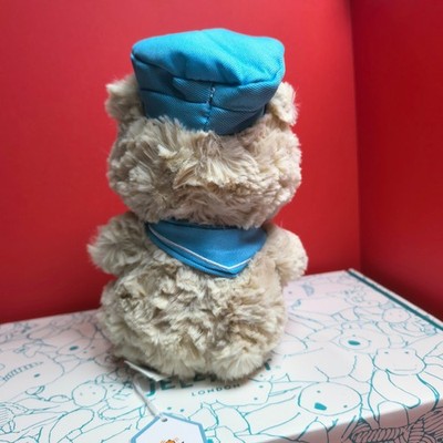 Jellycat Bartholomew Bear Junior Pilot Stuffed Animal Blue Hat