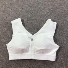 Tommie Copper Sport Bra Womens Large Zip Front Shoulder Support Activewear Gym