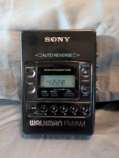 Sony Walkman Cassette AM/FM WM-F2081, NEW BELT, working great, digital display