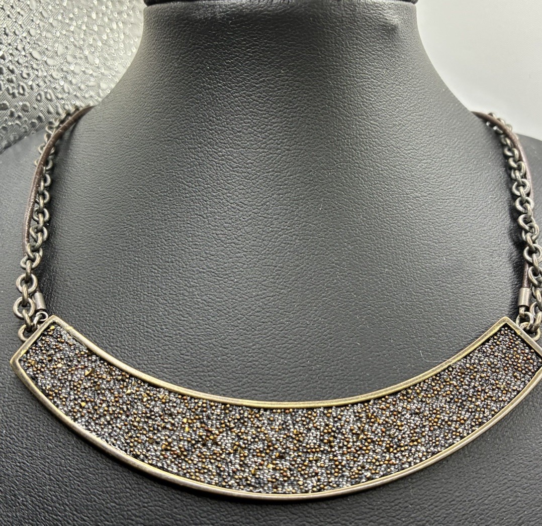 Touchstone Pave Crystal Collar Statement Necklace… - image 3