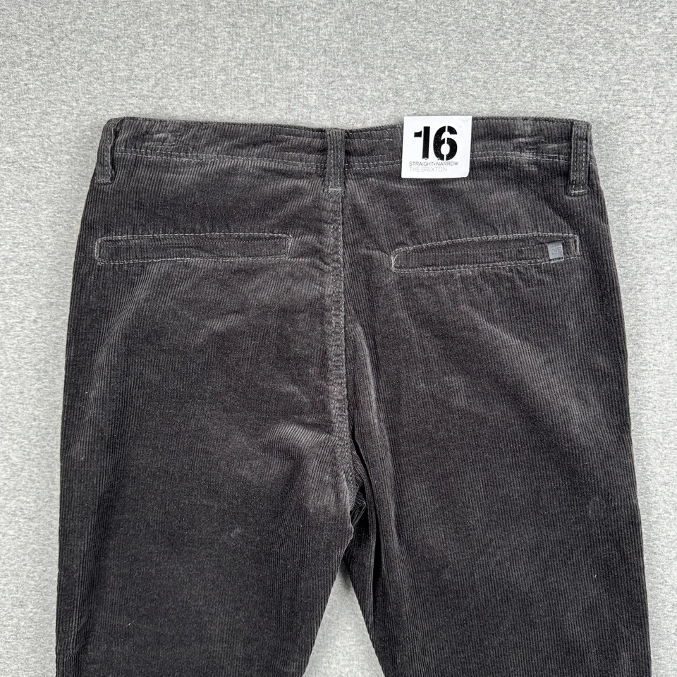 Pantalones de pana Joes Jeans para niños 16 gris oscuro Brixton recto estrecho mezcla de algodón Foto 4 de 4