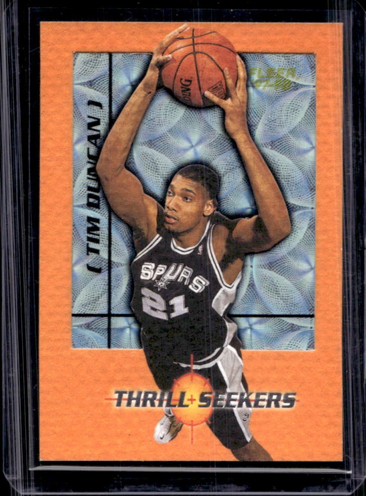 1997-98 Fleer Tim Duncan Thrill Seekers Rookie RC #3TS Spurs