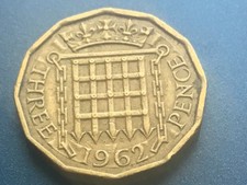 1962 Elizabeth II British Threepenny 3d