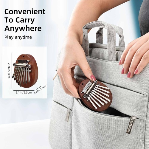 8 Tasten Kalimba Daumen Mini Klavier schöner Klang Finger Tastatur musikalische Hand Kind Spielzeug - Bild 3 von 24