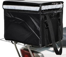 DEAYOU Insulated Food Delivery Bag for Bike, Pizza Delivery Bag with Divider