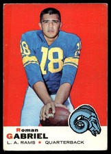 1969 Topps Roman Gabriel #125 Los Angeles Rams