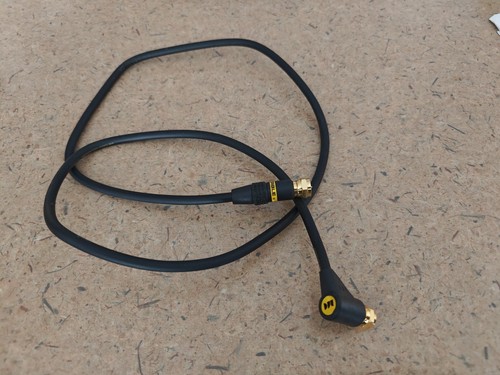 Monster SV1 Coax Video Cable F Male 75 OHM 3ft Black with One Side Right Angle