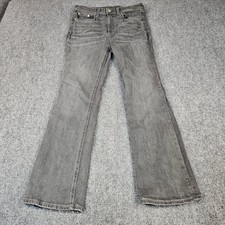 Rag & Bone Dime Flare Leg Grey Faded Jeans W2015K502DIM Size 29 Made in USA
