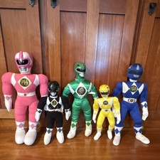 Vintage Power Rangers Mighty Morphin Lot of 5 Plush Dolls