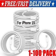 For iPhone 15-17 Pro USB-C to USB-C Cable Fast Charger lot Type C Charging Cord