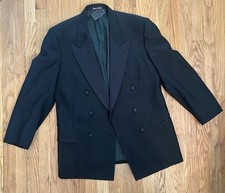 Vintage YSL Yves Saint Laurent Tuxedo Style Men Sport Coat Canada 100 Wo G2U