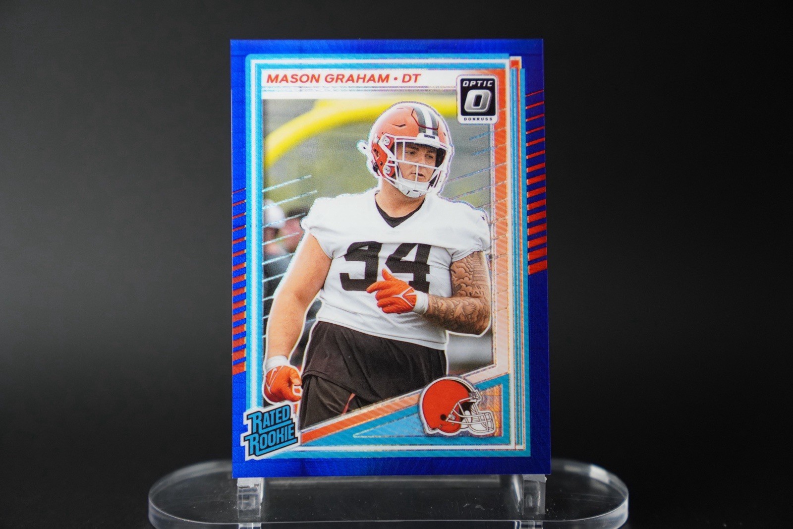 2025 Panini Donruss Optic - Rated Rookie Mason Graham #206 Blue Hyper Prizm (RC)