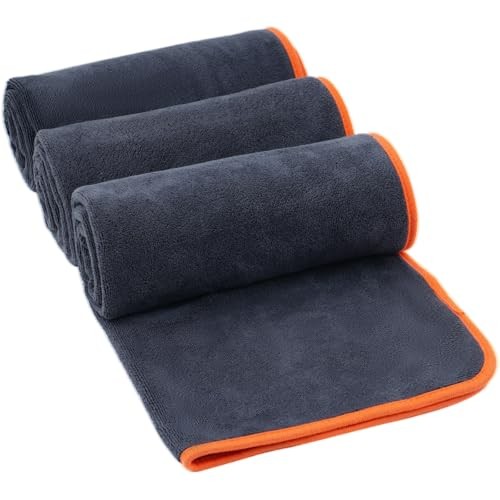 Serviette fitness 40x80cm lot de 3 pour séance de yoga pilates et musculation en salle