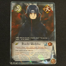 Bandai Naruto CCG Itachi Uchiha Foil Super Rare Ninja US061 Wavy first ED 2002