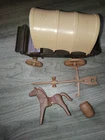 playmobil vintage northern southern cowboy western incomplete wagon