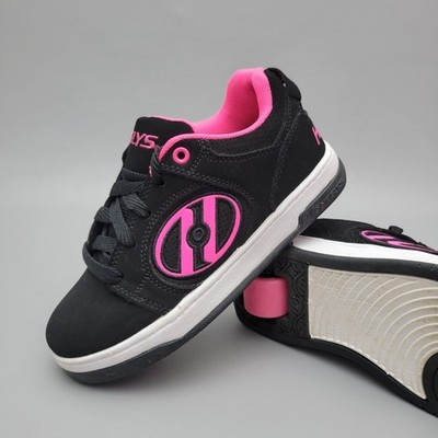 HEELYS Unisex Kids Youth Voyager Wheeled Shoe Black Pink Size