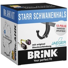 BRINK Anhängerkupplung starr für Volvo S40 II Limousine 04-12 + 13pol spez ESatz