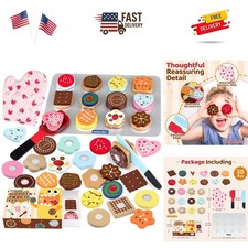 Delightful Pretend Play Cookie Set for Toddlers - 12 Cookies  Toppings