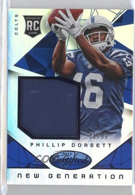 2015 Certified Mirror Blue 2/99 Phillip Dorsett #NG-PD Rookie RC a1c